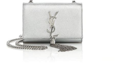 ysl silver purse